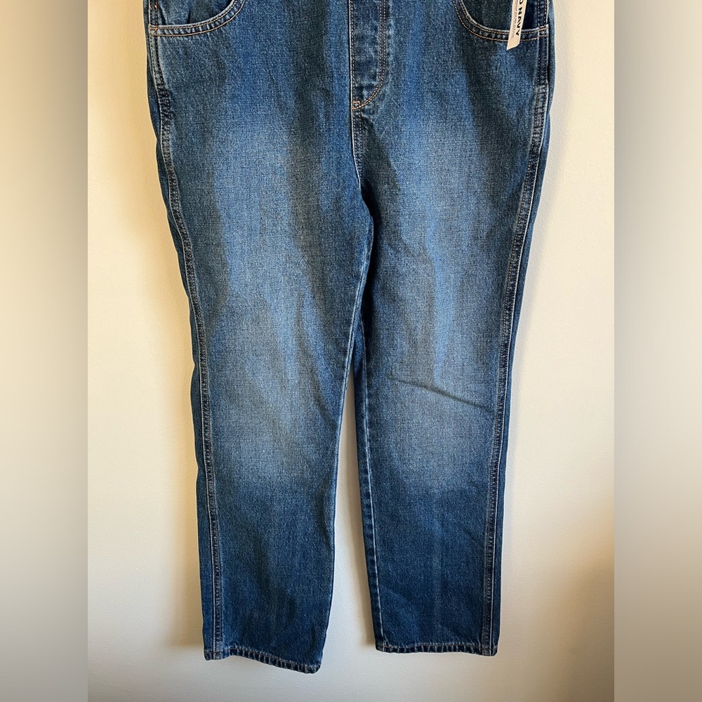 ✨NWT✨Old Navy. Medium Distressed Wash Jean Denim Overalls. Size Girls XL. - Picture 10 of 14